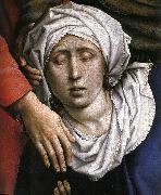 WEYDEN, Rogier van der Deposition (detail) oil on canvas